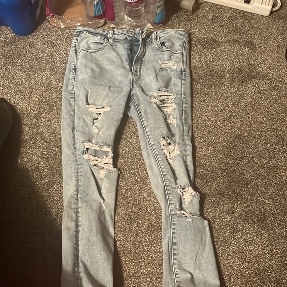 American Eagle hi-rise jegging very comfy size 8 worn slightly